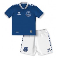 Dětský fotbalový dres Everton 2023-24 Domácí Krátký Rukáv (+ trenýrky)